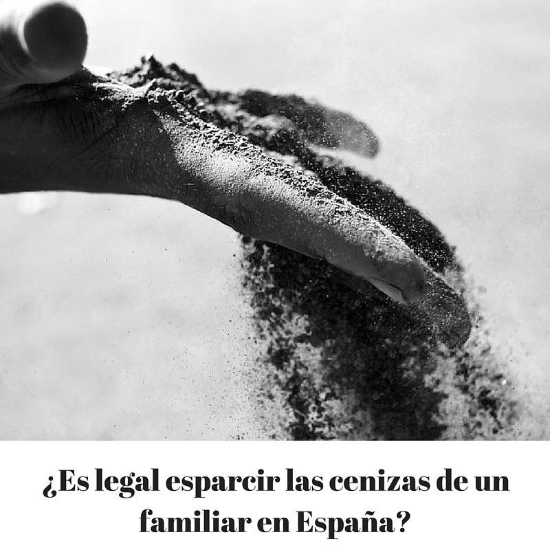 Legalidad de la dispersion de las cenizas en Espana