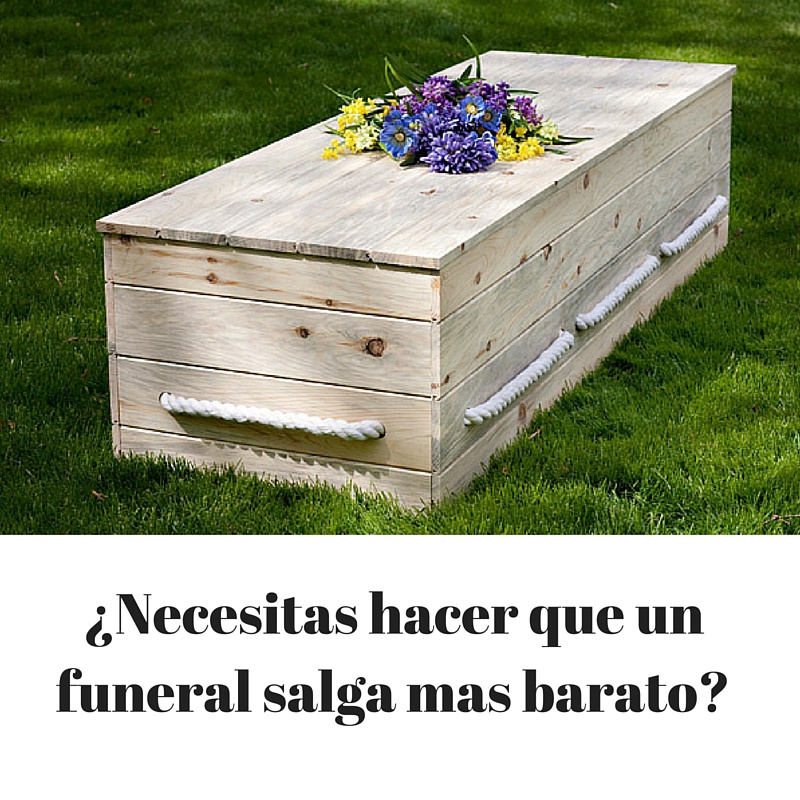 ¿Necesitas hacer que un entierro salga mas barato?